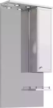 Зеркальный шкаф «Aqwella» Барселона 55 с подсветкой белый правый