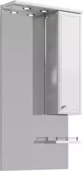 Зеркальный шкаф «Aqwella» Барселона 65 с подсветкой белый правый