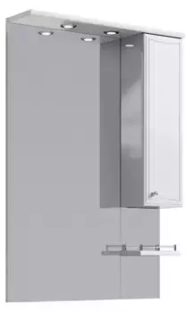 Зеркальный шкаф «Aqwella» Барселона 75 с подсветкой белый правый