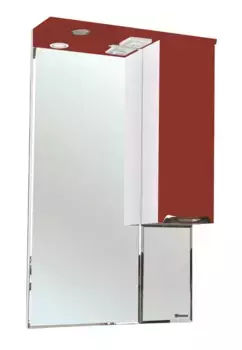 Зеркальный шкаф «Bellezza» Альфа 55 с подсветкой красный правый