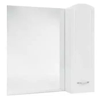 Зеркальный шкаф «Bellezza» Амелия 70 без света белый правый