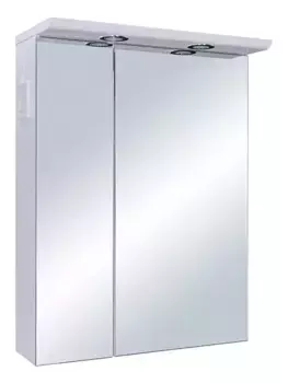 Зеркальный шкаф «Bellezza» Анкона 60 с подсветкой белый