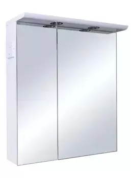 Зеркальный шкаф «Bellezza» Анкона 70 с подсветкой белый