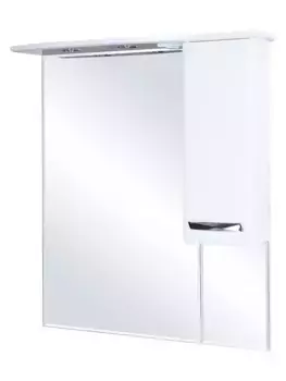 Зеркальный шкаф «Bellezza» Балтика 90 с подсветкой белый правый
