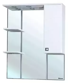 Зеркальный шкаф «Bellezza» Джулия 75 с подсветкой белый правый