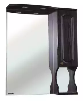 Зеркальный шкаф «Bellezza» Камелия 75 с подсветкой венге правый