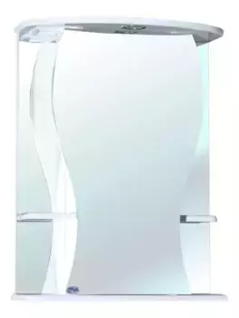 Зеркальный шкаф «Bellezza» Карина 55 с подсветкой белый правый