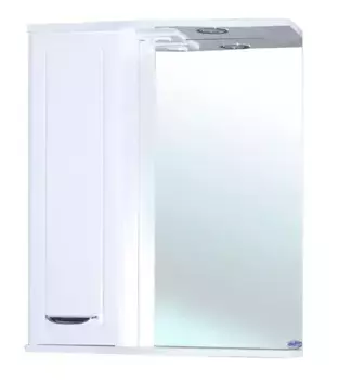 Зеркальный шкаф «Bellezza» Классик 60 с подсветкой белый левый