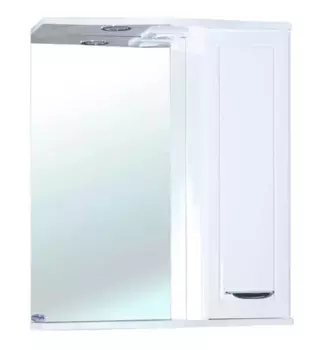 Зеркальный шкаф «Bellezza» Классик 65 с подсветкой белый правый