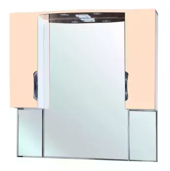 Зеркальный шкаф «Bellezza» Лагуна 105 с подсветкой бежевый