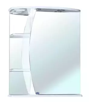 Зеркальный шкаф «Bellezza» Луна 60 с подсветкой белый правый