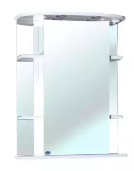 Зеркальный шкаф «Bellezza» Магнолия 55 с подсветкой белый левый