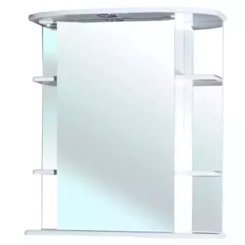 Зеркальный шкаф «Bellezza» Магнолия 65 с подсветкой белый левый