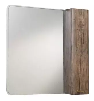 Зеркальный шкаф «Bellezza» Олимпия 80 без света орех правый