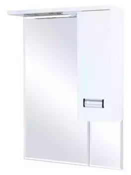 Зеркальный шкаф «Bellezza» Сиена 60 с подсветкой белый правый
