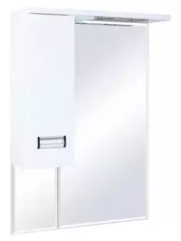 Зеркальный шкаф «Bellezza» Сиена 70 с подсветкой белый левый