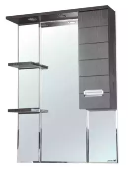 Зеркальный шкаф «Bellezza» Сиена 80 с подсветкой венге правый