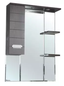 Зеркальный шкаф «Bellezza» Сиена 80 с подсветкой венге левый