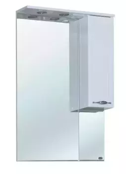 Зеркальный шкаф «Bellezza» Стелла 65 Н с подсветкой белый правый