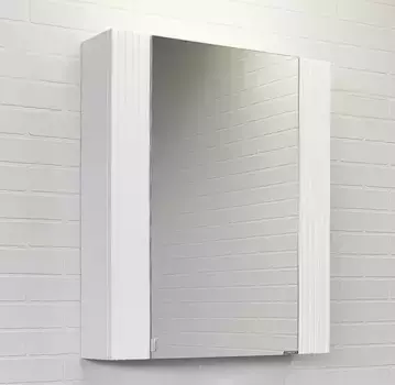Зеркальный шкаф «Comforty» Лима 70 без света белый матовый правый