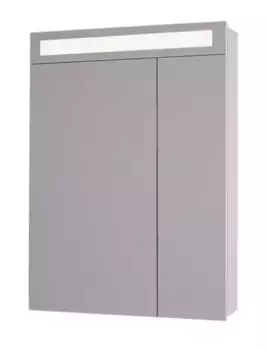 Зеркальный шкаф «Dreja» Uni 60 с подсветкой белый
