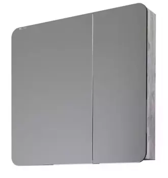 Зеркальный шкаф «Grossman» Талис 80 без света бетон пайн/белый левый