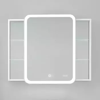 Зеркальный шкаф «Jorno» Bosko 100 с подсветкой белый