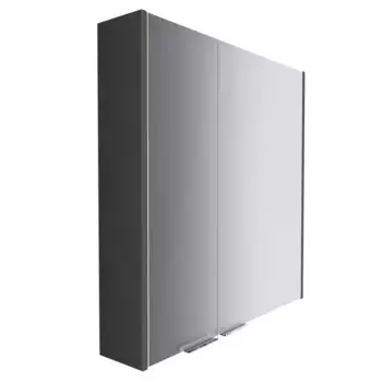 Зеркальный шкаф «Marka One» Gaula 80 без света чёрный