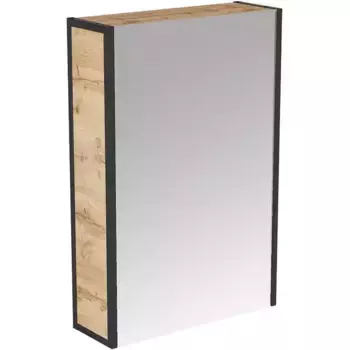 Зеркальный шкаф «Marka One» Grunge Loft 60П без света Дуб Вотан правый