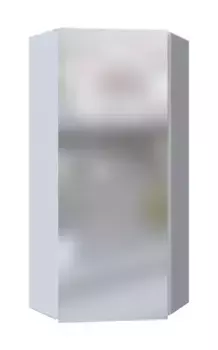 Зеркальный шкаф «Marka One» Penta 43П без света угловой белый глянец универсальный