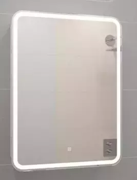 Зеркальный шкаф «Misty» Элиот 600*800 с подсветкой белый левый