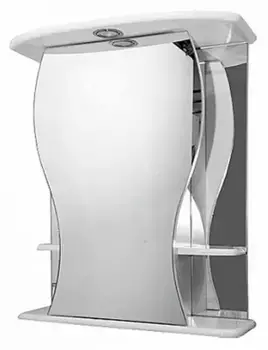 Зеркальный шкаф «Misty» Карина 60 с подсветкой белый правый