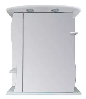 Зеркальный шкаф «Misty» Лиана 65 с подсветкой белый левый