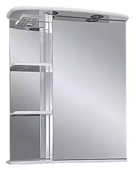 Зеркальный шкаф «Misty» Магнолия 60 с подсветкой белый правый