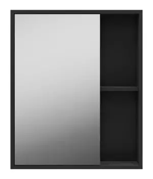 Зеркальный шкаф «Misty» Ненси 60 без света антрацит универсальный