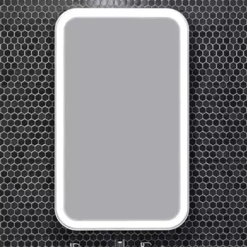 Зеркальный шкаф «Opadiris» Элеганс 60 премиум с подсветкой белый матовый левый