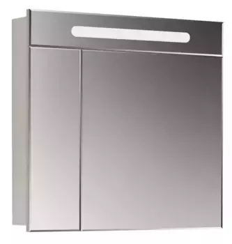 Зеркальный шкаф «Roca» Victoria Nord 80 с подсветкой белый глянец