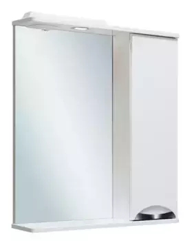 Зеркальный шкаф «Runo» Барселона 65 с подсветкой белый правый