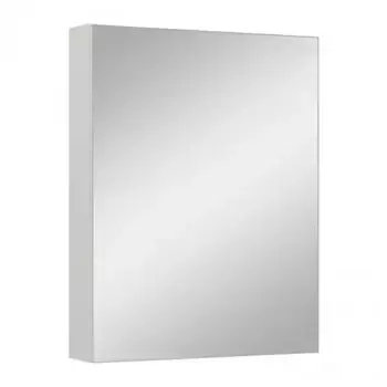 Зеркальный шкаф «Runo» Лада 50 без света белый матовый универсальный