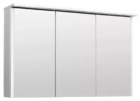 Зеркальный шкаф «Runo» Лира 105 с подсветкой белый