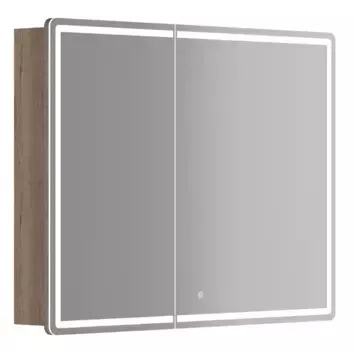 Зеркальный шкаф «Sancos» Mirror 100 с подсветкой дуб галифакс натуральный универсальный