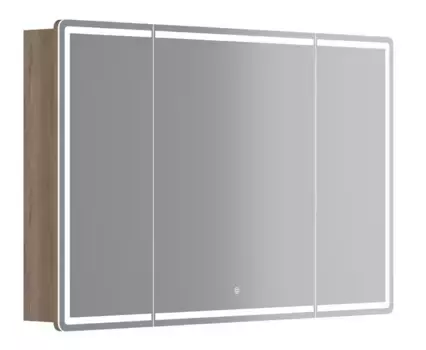 Зеркальный шкаф «Sancos» Mirror 120 с подсветкой дуб галифакс натуральный универсальный