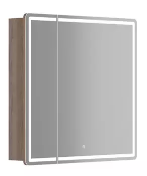 Зеркальный шкаф «Sancos» Mirror 80 с подсветкой дуб галифакс натуральный универсальный