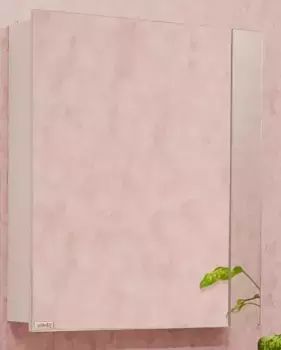 Зеркальный шкаф «Sanflor» Анкона 70 без света белый левый