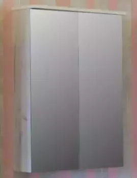 Зеркальный шкаф «Sanflor» Чикаго 65 с подсветкой дуб краф белый