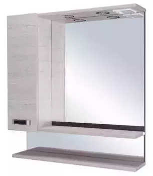 Зеркальный шкаф «Sanflor» Техас 70 с подсветкой орегон/венге левый