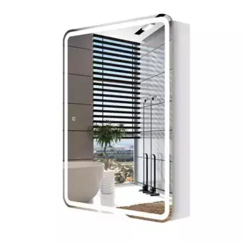 Зеркальный шкаф «Sanstar» Altea 60 с подсветкой холодный белый правый