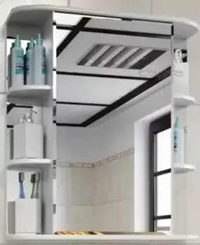 Зеркальный шкаф «СанТа» Герда 55 без света белый