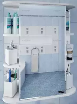 Зеркальный шкаф «СанТа» Герда 65 без света белый