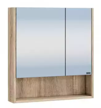 Зеркальный шкаф «СанТа» Мира 60 без света янтарный